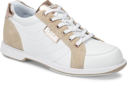 White Nubuck Rose Gold Dexter Bowling Groove IV